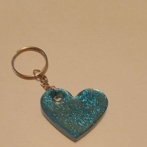 Resin Heart Keychain